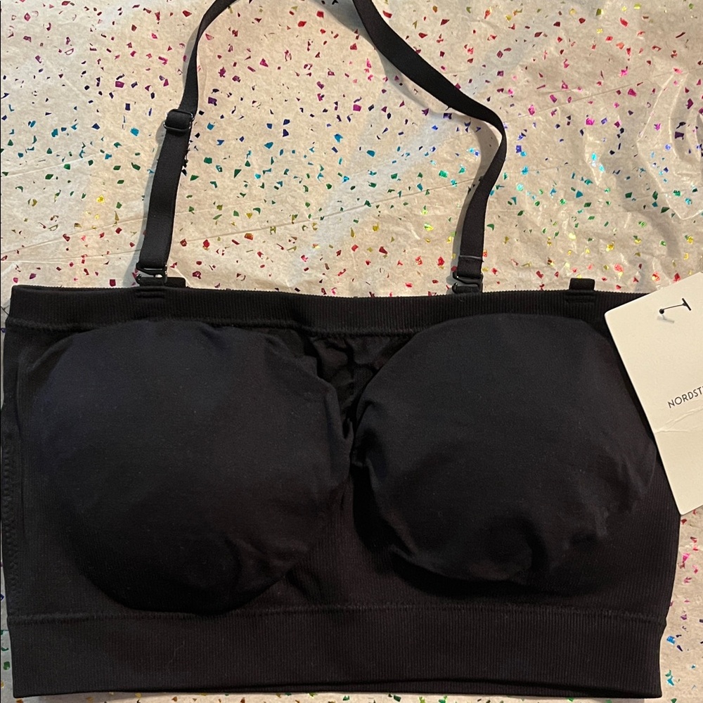 Nordstrom Black Bandeau Bra